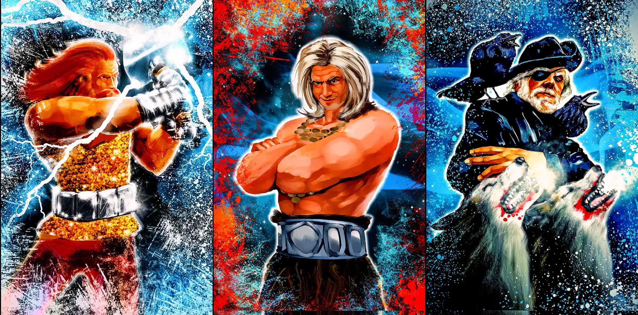 Viking gods dramatic key art illustration